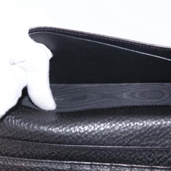 GUCCI New Jackie Long Wallet Leather Black Gold - Picture 10 of 16